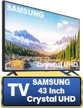 TV Samsung 43 Inch Crystal UHD