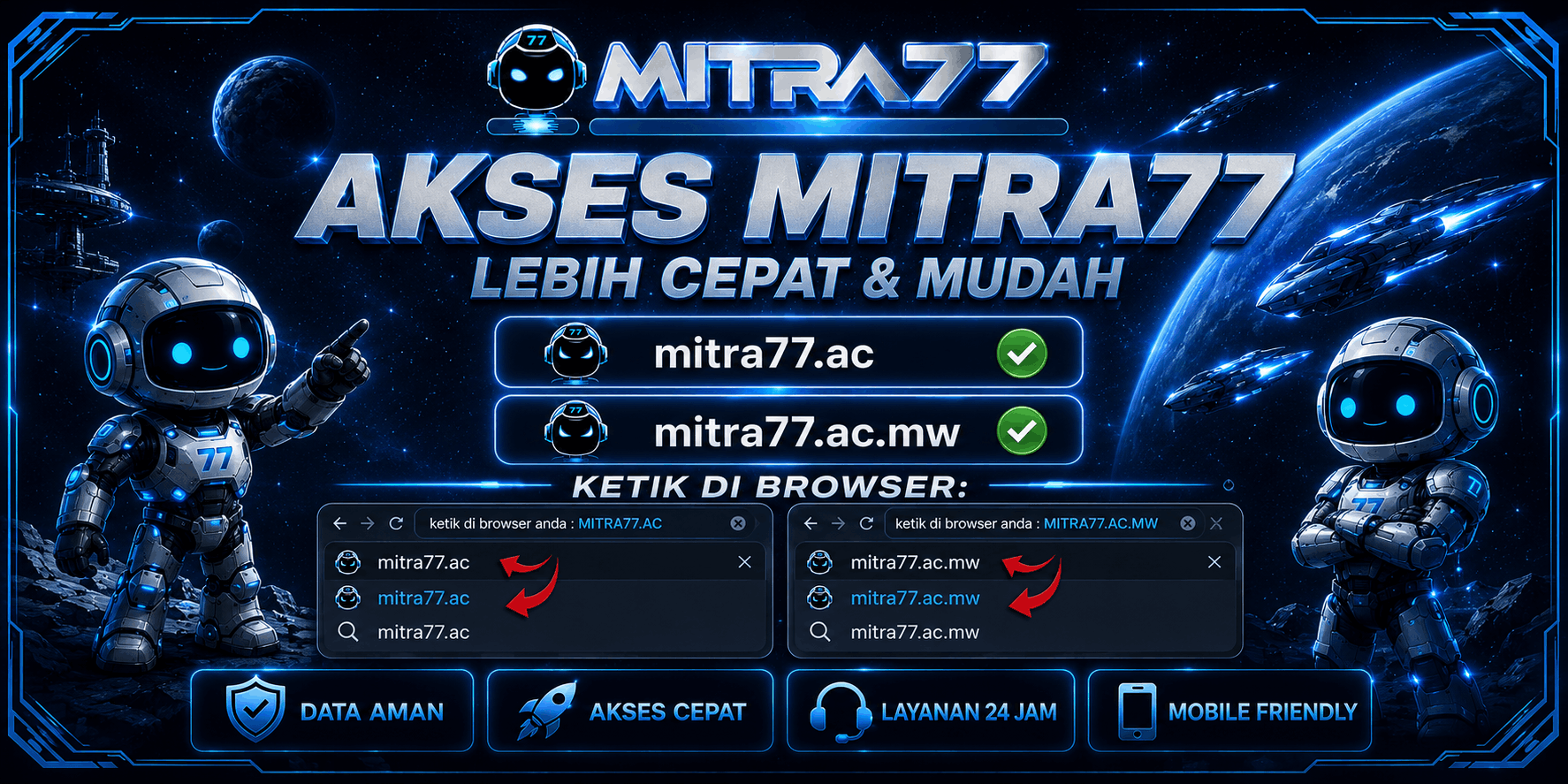 Tutorial Buka Link Alternatif Mitra77